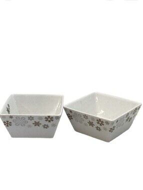 🦄 Pair of Bowring Square Serving Bowls